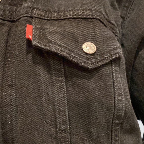 Levi’s Oversized Denim Jacket Black - Picture 6 of 11